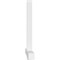 Ekena Millwork Eugene Architectural Grade PVC Gable Bracket, 84"W x 42"H x 4"D x 4"F, 12/12 Pitch GBP084X42X0404EUG00 - alternate 3